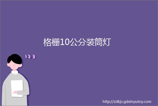 格栅10公分装筒灯